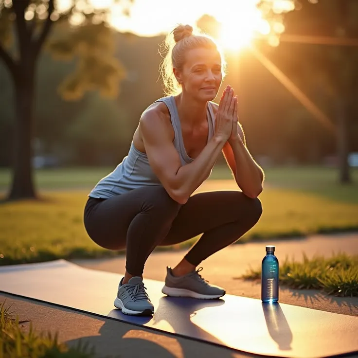 Exercise demonstration with proper movement form